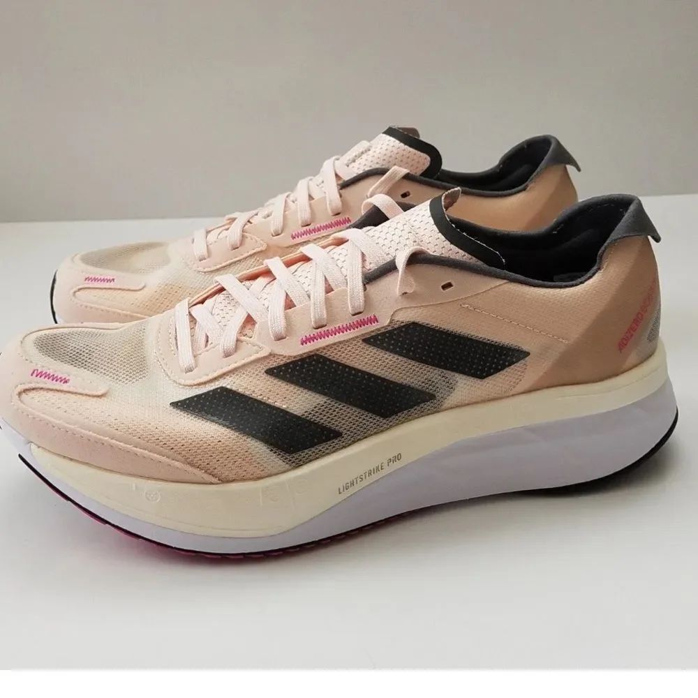 Adidas Adizero Boston 11 - "Wonder Quartz Crystal White" GV9076 size 9.5